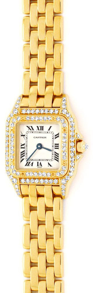 Originalfoto CARTIER PANTHERE DIAMANT-GEHÄUSE-LÜNETTE DAMEN