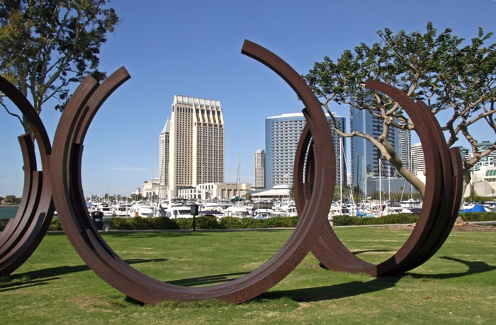 Bernar Venet's Arcs in San Diego (2009)
