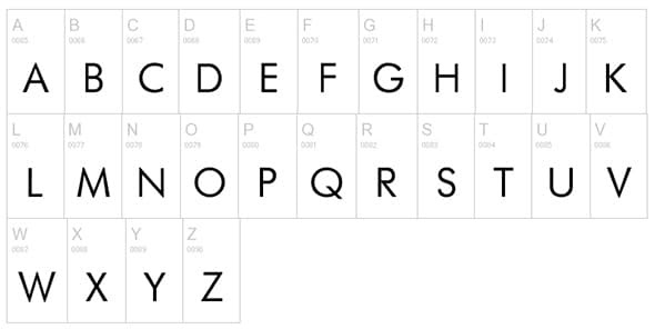 Futurist Fixed Width Font