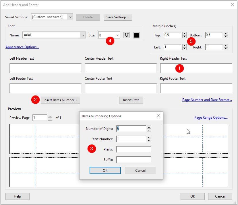 Method for Bates Numbering a library of pdf documents ...