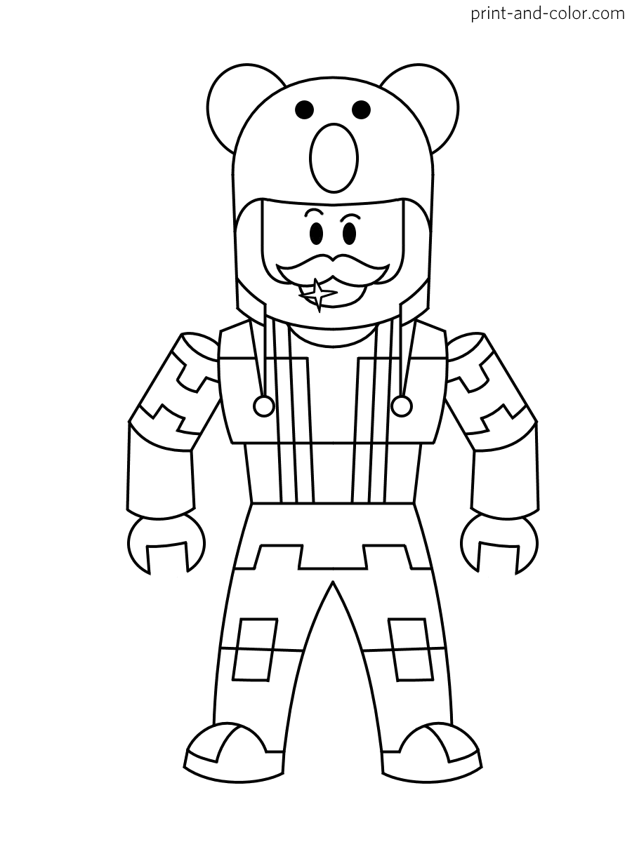 Download Roblox coloring pages | Print and Color.com