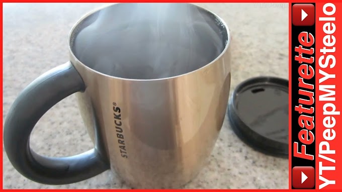 Microwavable Coffee Mug With Lid And Handle / 250ml 90ml Double coffee Mugs With the handle Mugs / A handle on the travel mug makes it easier to carry.