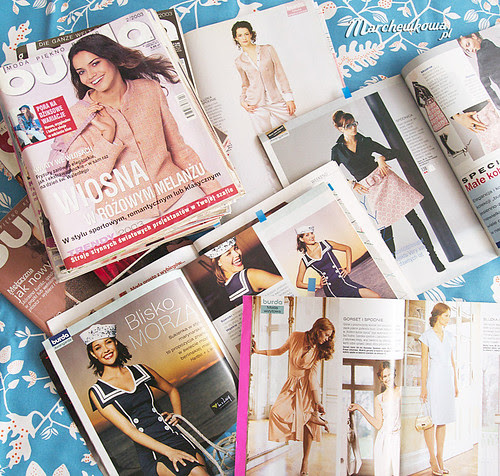 Burda Style, Moden, retro, vintage, sewing, szycie, karawiectwo, blog, marchewkowa, wykroje, lata 50/60