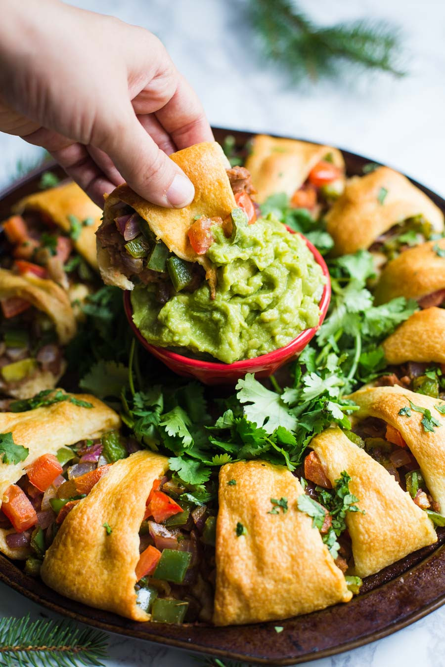 Holiday Wreath Taco Ring (V) | B. Britnell
