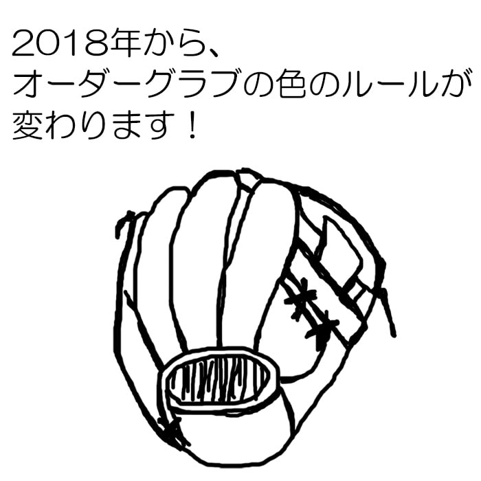 オーダーグラブの色についてのルールが変更 野球 ソフトボール ベースボールショップ イレブン