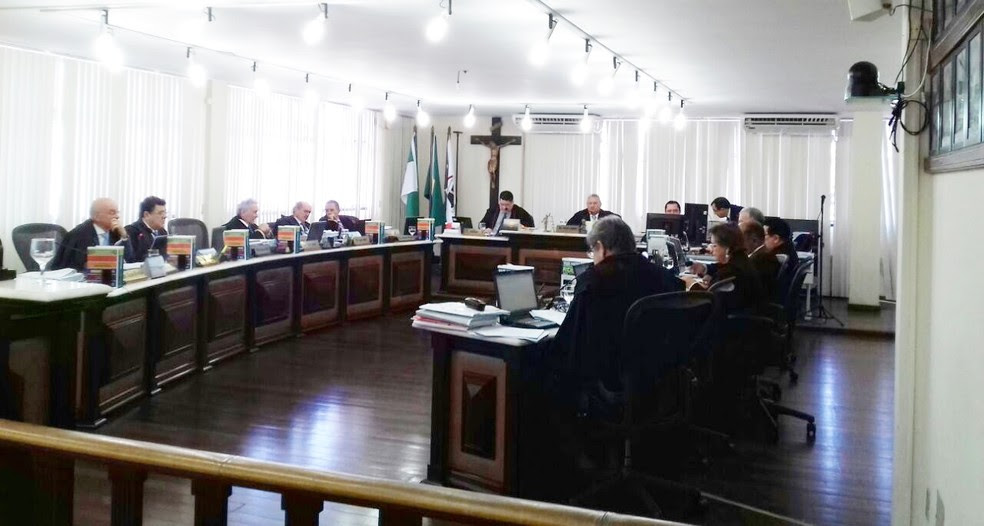 Pleno do Tribunal de Justiça do RN se reuniu na manhã desta quarta-feira (12)  (Foto: Ediana Miralha/Inter TV Cabugi)