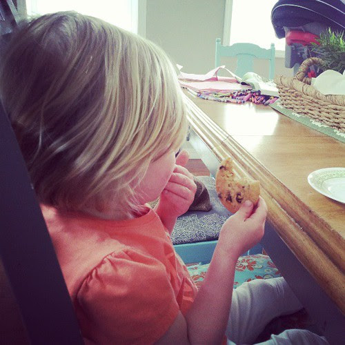 Lucy and I made cookies. #itsbeenforever