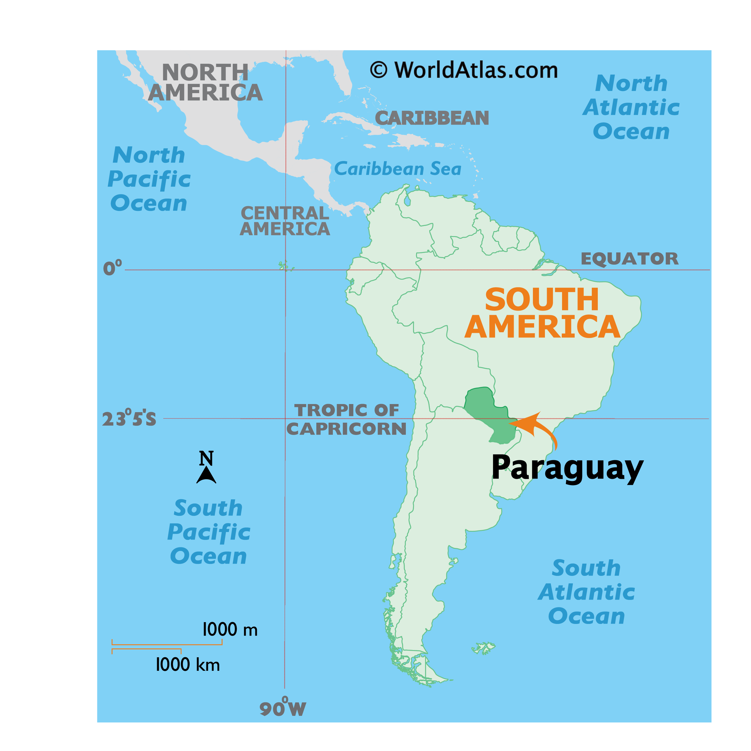 Paraguay Map / Geography of Paraguay / Map of Paraguay ...