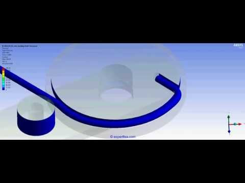 TUTORIAL 24: ANSYS Workbench Static Structural FEA of a wire bending 
