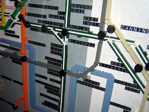 Lego Tube Map detail by talltim10