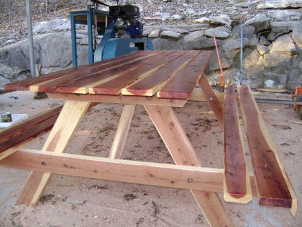 Red Cedar Picnic Table