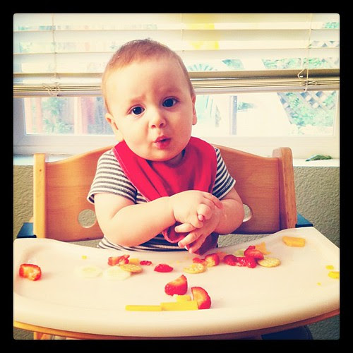 If he's gonna refuse to nurse, guess I'll just try to get as much other food in him as I can.... #nursingstrike #day1