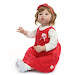 Buy 80CM Reborn Girl Baby Doll Silicone model Realistic Princess Baby Doll Toy For Kid Christmas Gift DIY fashion Curly Hair high qu