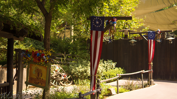 Disneyland Resort, Disneyland60, Disneyland, Frontierland, Big, Thunder, Ranch, Patriotic, Banner, Fourth, July, 4th