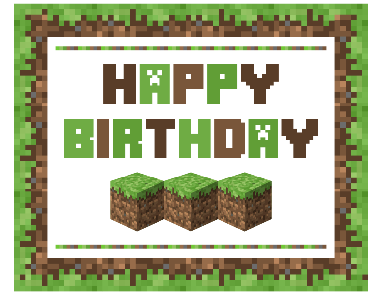 Download These Awesome FREE Minecraft Party Printables ...
