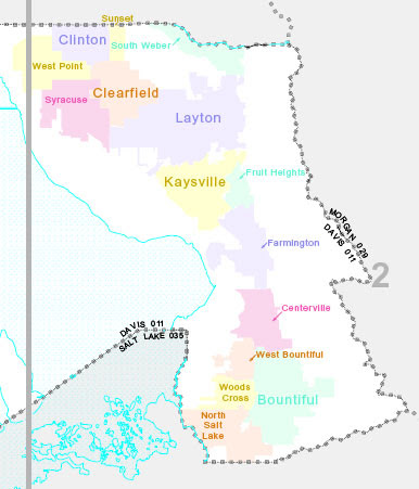Map Of Davis County Utah