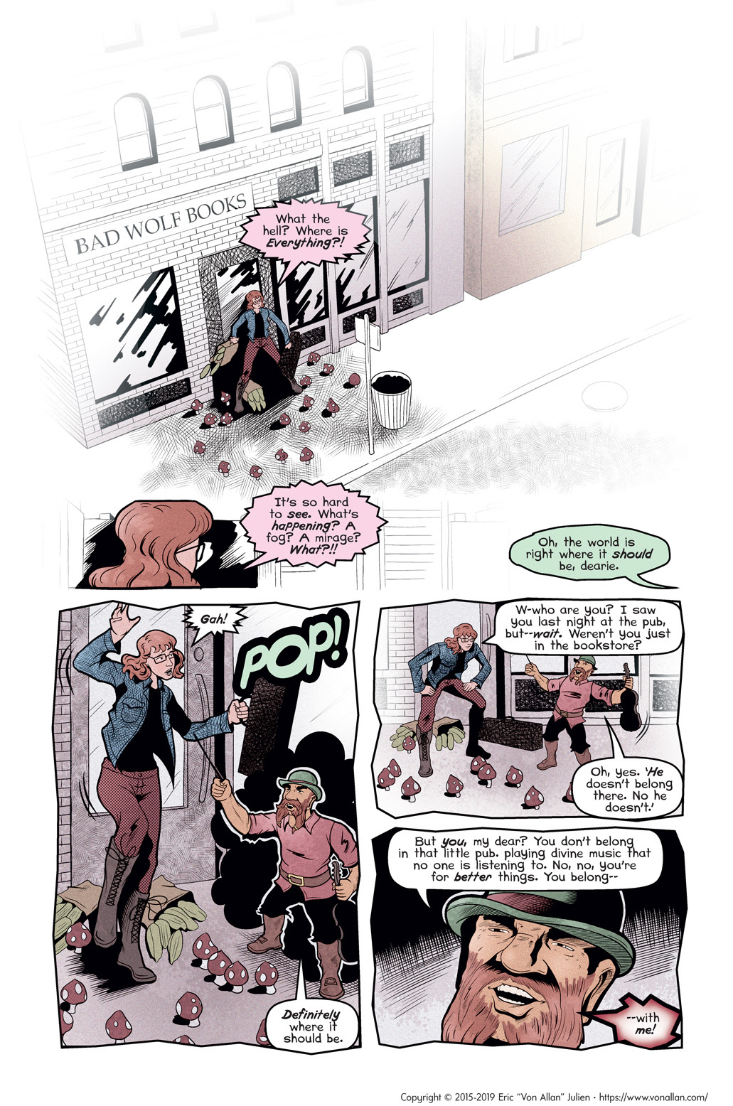 Page 6 of short comics story The Street by Von Allan