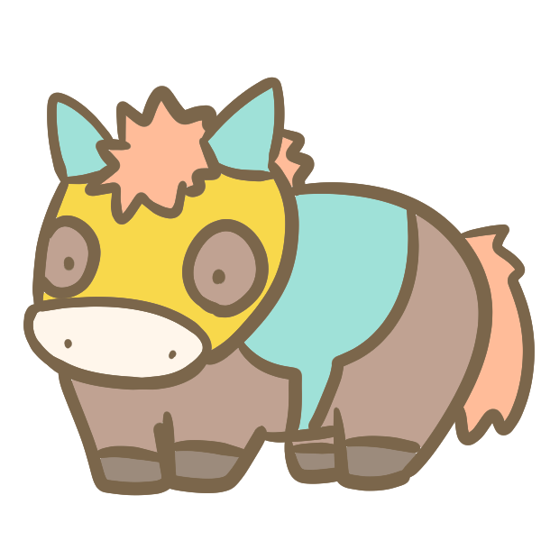 競走馬 茶色 のイラスト かわいいフリー素材が無料のイラストレイン