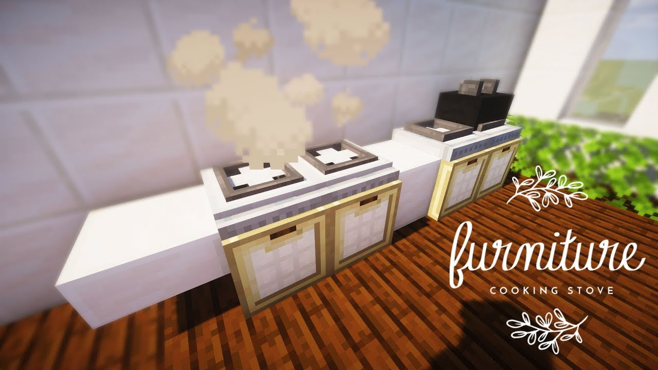 マインクラフト家具 キッチンのコンロの作り方 建築講座