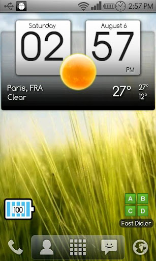 Digital clock & world weather