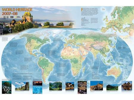 Canadian Freebies: World Heritage Map 2008