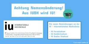 In ihrem aufbau gleicht die projektarbeit der hausarbeit. Die IUBH wird zur IU - Achtung NamensÃ¤nderung der IUBH!