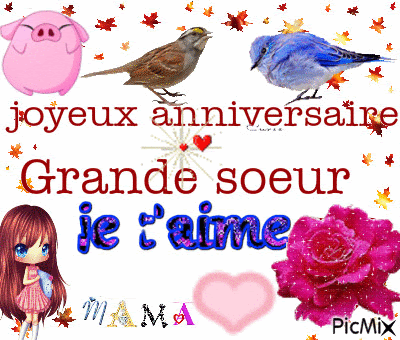 Voeux Anniversaire Pour Une Soeur