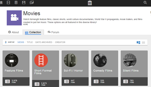 Watch feature films and documentaries legally at Internet Archive.
