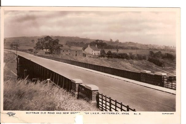 Mottram Old Rd &amp; New bridge over L.N.E.R. railway line