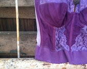 radiant orchid vintage lilac purple corset bustier valentine lover photo stylist decor boho anthropologie style bra shabby rustic lingerie - kateblossom
