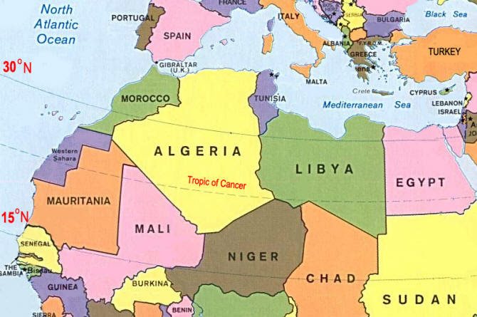 Types: Map of Africa  Ornamental Plant Information from 