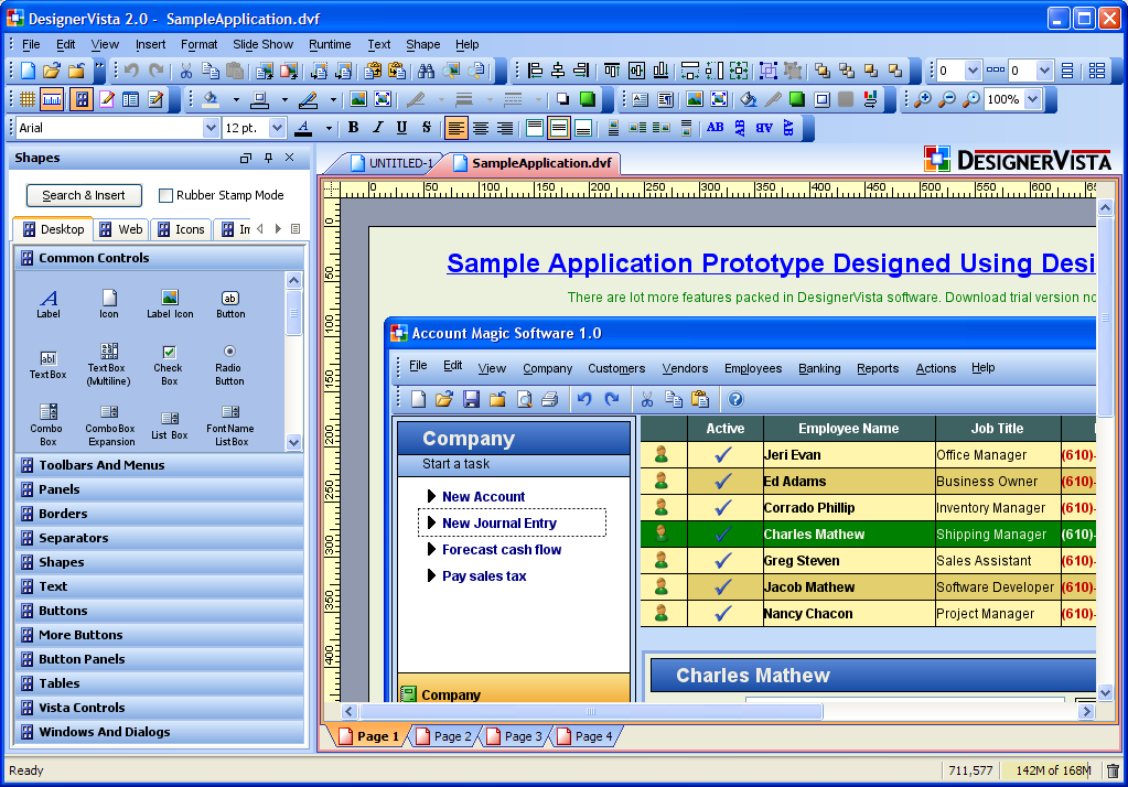 Download DesignerVista 2.0 Released - The GUI Mockup / Prototype Design Software for Windows XP / Vista ...