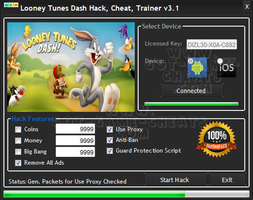 Looney Tunes Dash Hack, Cheat, Trainer