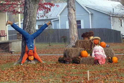 Small Town Fall Scene