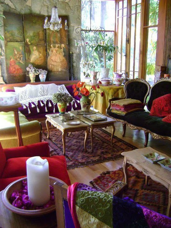 Inspiring Bohemian Living Room Designs