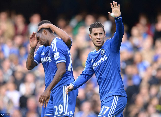 Level: Eden Hazard netted the equaliser for the hosts