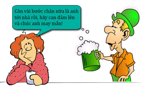Truyện cười: Can đảm lên anh
