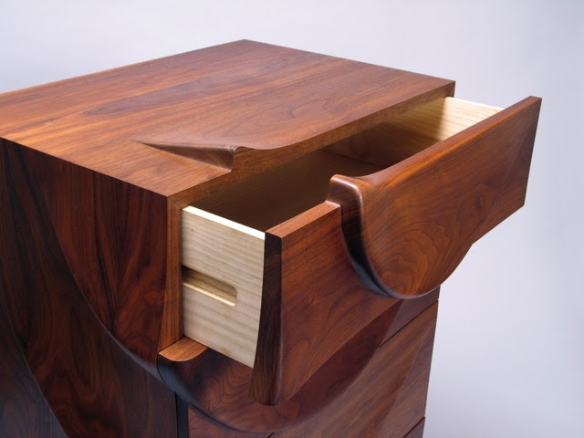 Fine Woodworking magazine, chest of drawers, dresser, walnut, carved ...