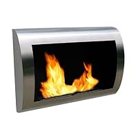 Anywhere Fireplace - Chelsea Stainless Steel Wall Mount Fireplace