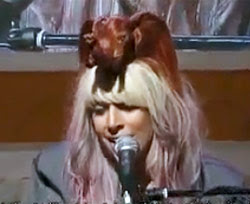 lady gaga with brown hair