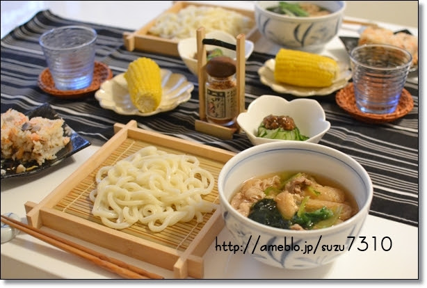 肉汁うどんで晩ごはん 作り置きおかずレシピとお弁当 心と身体にやさしい料理を 鈴木美鈴オフィシャルブログ Powered By ライブドアブログ