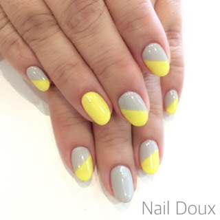 グレー イエローネイル ネイルサロン ネイル ドゥ ネイリストブログ2