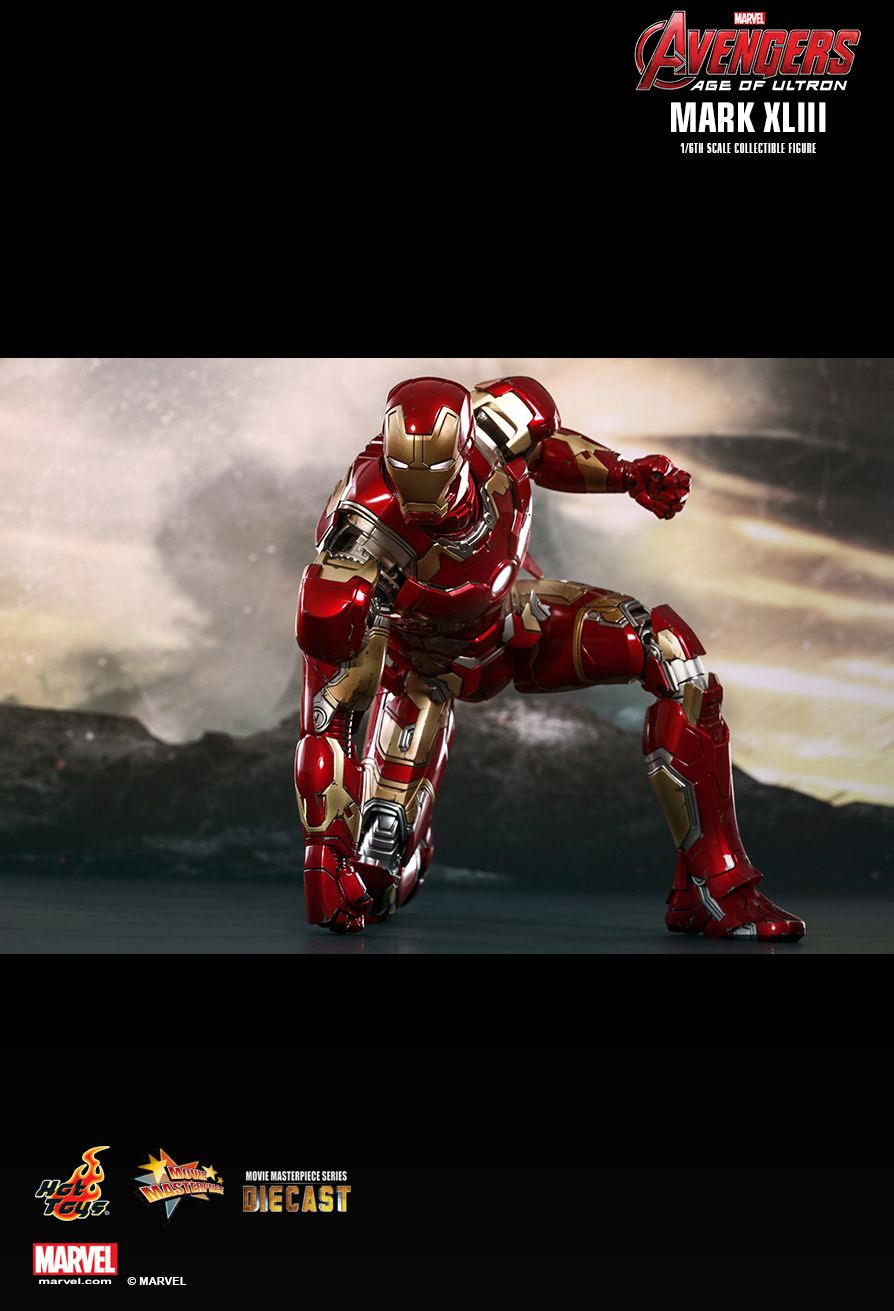 Hot Toys Avengers Age Of Ultron Mark Xliii 1 6th Scale Collectible Figure