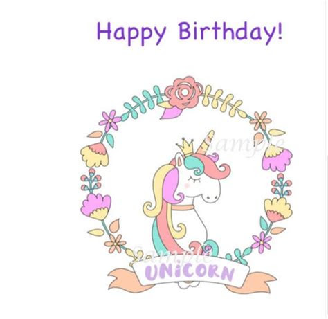  ready to print 2 unicorn birthday cards pdf download printable etsy