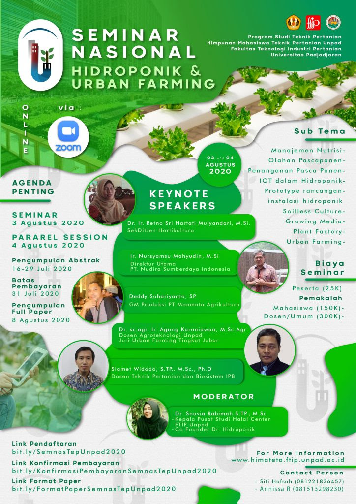 SEMINAR NASIONAL Hidroponik Urban Farming HIMATETA UNPAD SEMINAR NASIONAL Hidroponik Urban Farming HIMATETA UNPAD