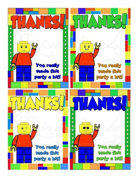 Best lego birthday party ideas {free printables}. printablelegothankyoucards birthday card printable lego birthday