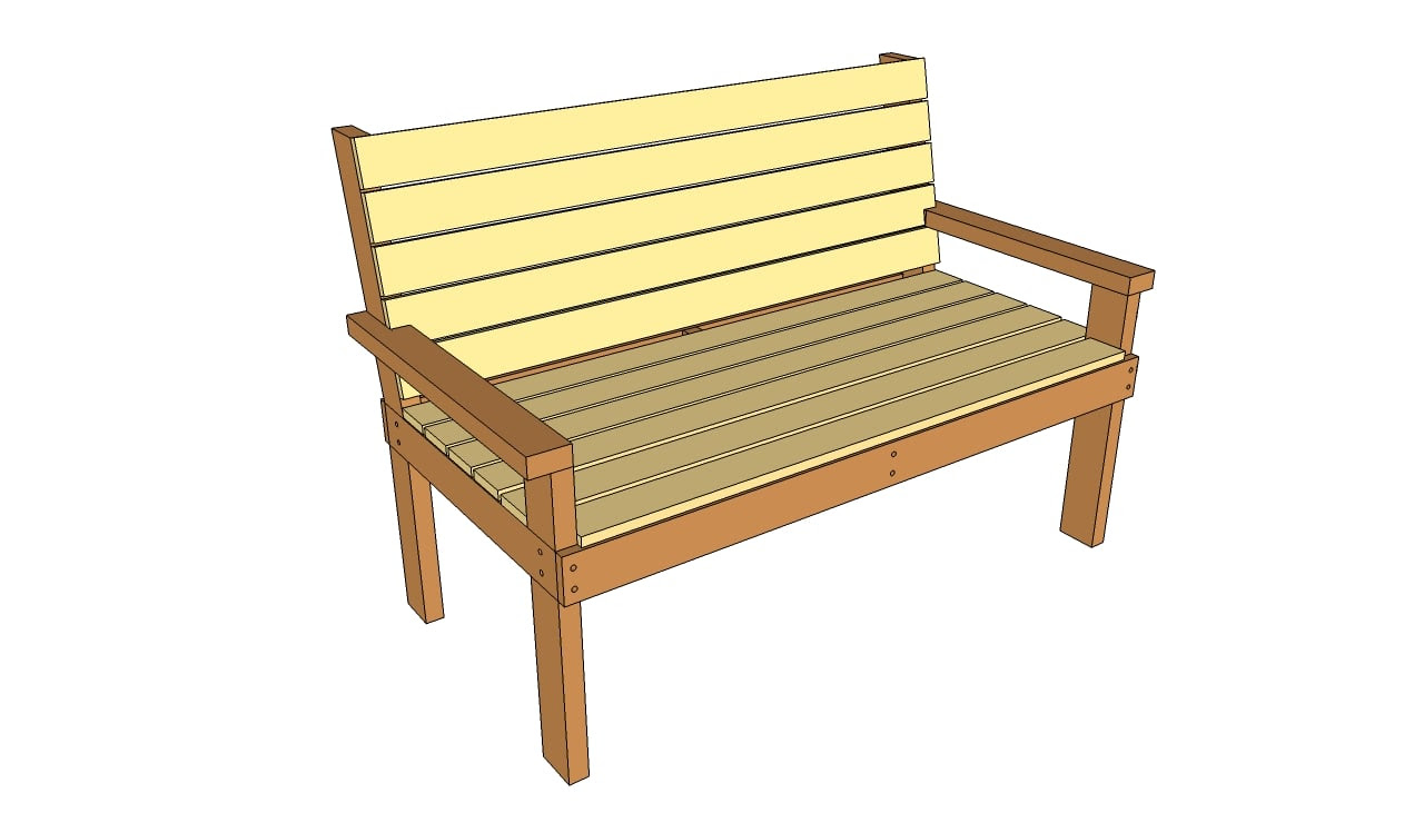 Park Bench Plans | Free Outdoor Plans - DIY Shed, Wooden Playhouse ...