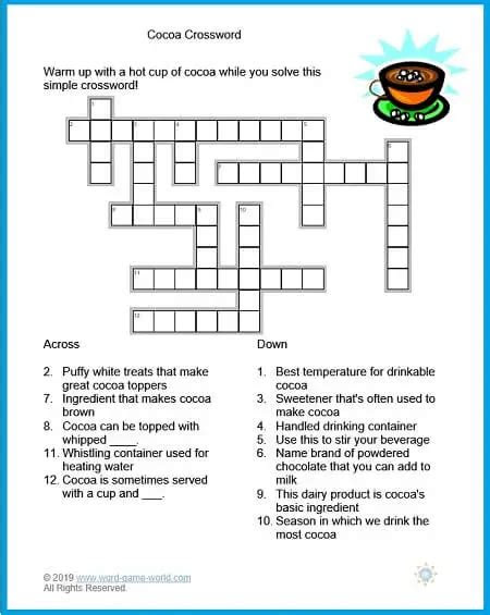 Webadditional sets of large print crossword and word search puzzles are now available for $5.00 usd for a set of 20 or $20.00 usd for a collection of 80 large print puzzle pdf files. top easy printable crossword puzzles for seniors kim website