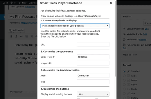 Shortcode Generator