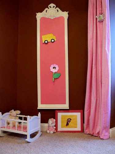 pink dreams magnetic chalkboard (by champagne.chic)